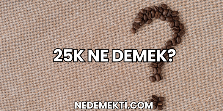 25k Ne Demek?