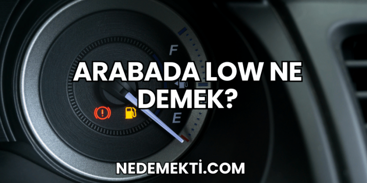 Arabada Low Ne Demek?