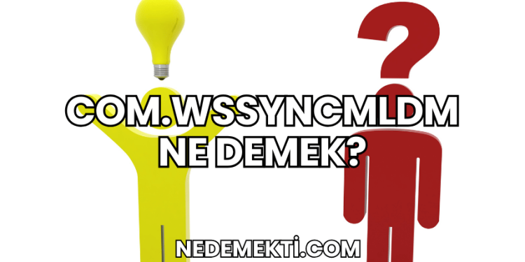 Com.wssyncmldm Ne Demek?