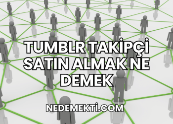 Tumblr Takipçi Satın Almak Ne Demek