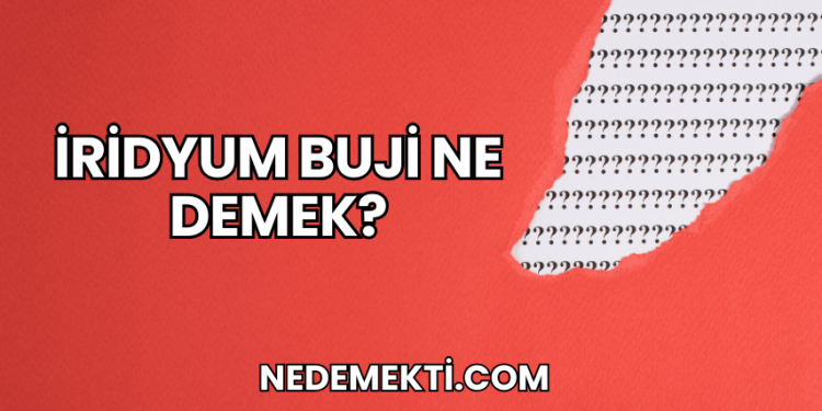 İridyum Buji Ne Demek